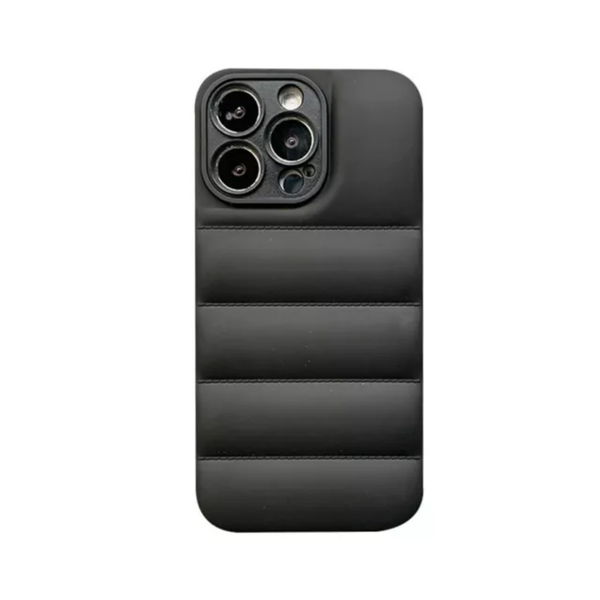Puffer Jacket Design Phone Case - iPhone 13 Pro Max - Black