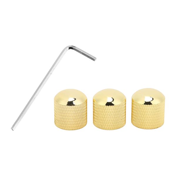 3pieces Gold Volume/Tone Knobs