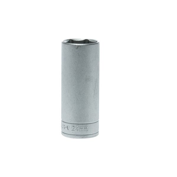 TengTools - 1/2inch Drive 6 Point Deep Socket 24mm - M1206246-C
