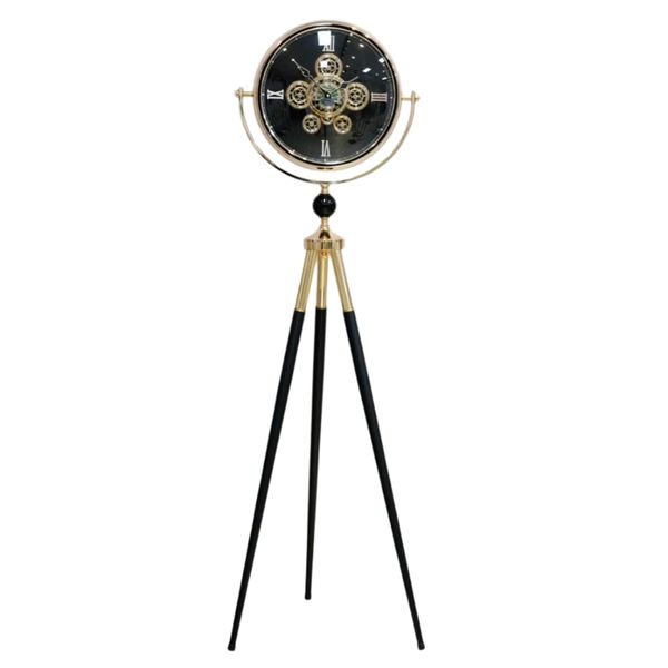 Luxury Three-Legged Antique Gear Clock Stylish Home Decor