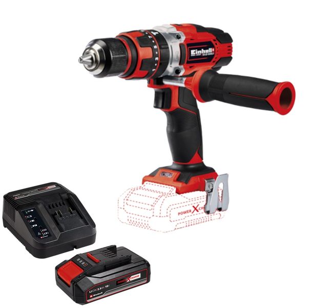 EINHELL Power X-Change Cordless Impact Drill plus 2.5Ah Battery &amp; Charger