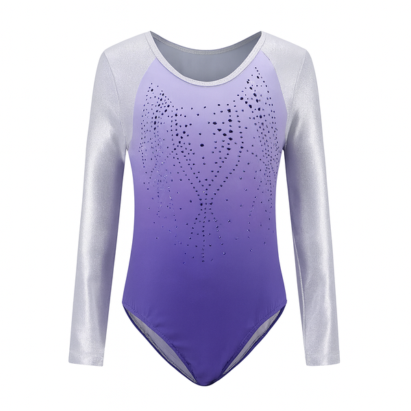 Purple Longsleeve Gymnastics Leotard