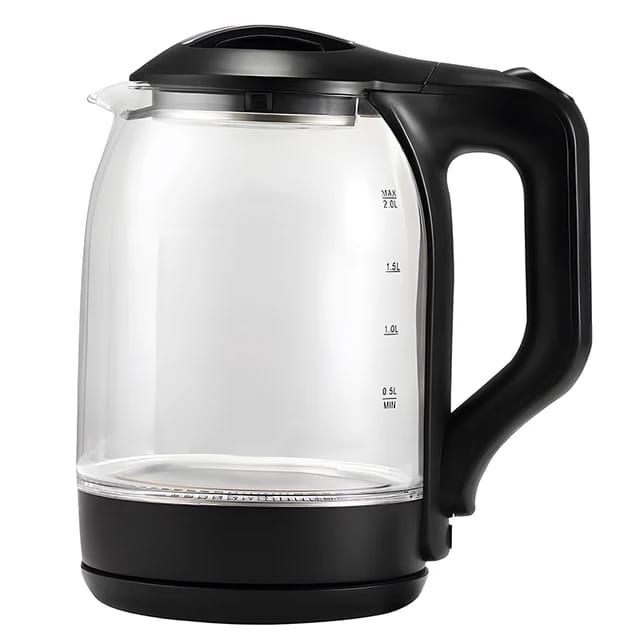 Glass Double Wall Electric Water Kettle Portables Cordless Electric ...