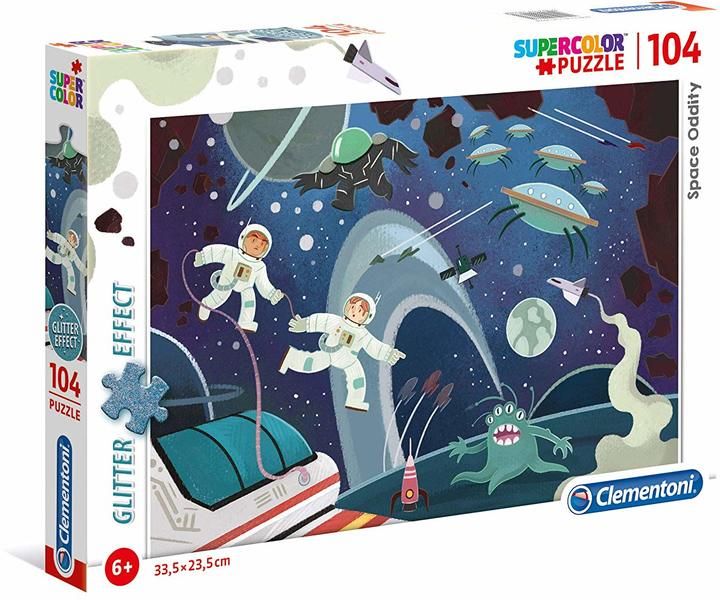 Clementoni 104 Piece Puzzle - Glitter Space Oddity