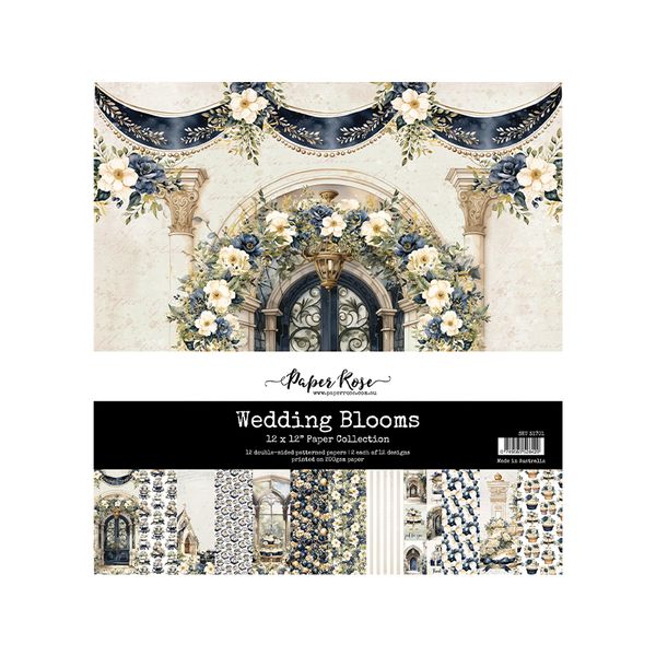 Paper Rose Wedding Blooms 12x12 Paper Collection
