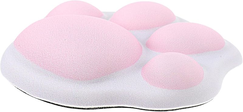 Unique Shape Mouse Wrist Rest Pad Soft Desk Accessory for Women Cat Paw