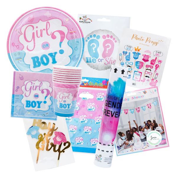 Gender Reveal Complete Party Box - 10 invites