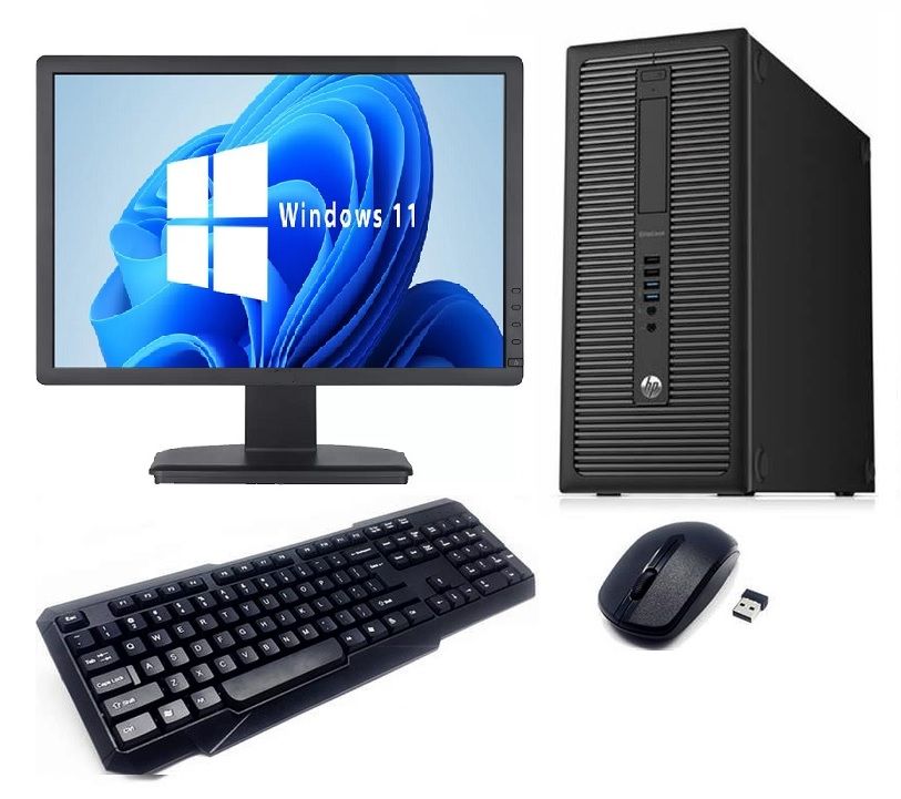 HP EliteDesk 800 G1 Tower PC Combo - Core i5-4th Gen-Win 10 Pro 64 Bit ...