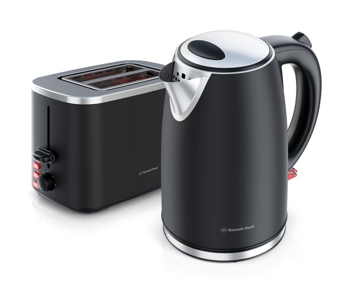 Bennett Read Ebony Allure Matt Black Kettle &amp; Toaster Set