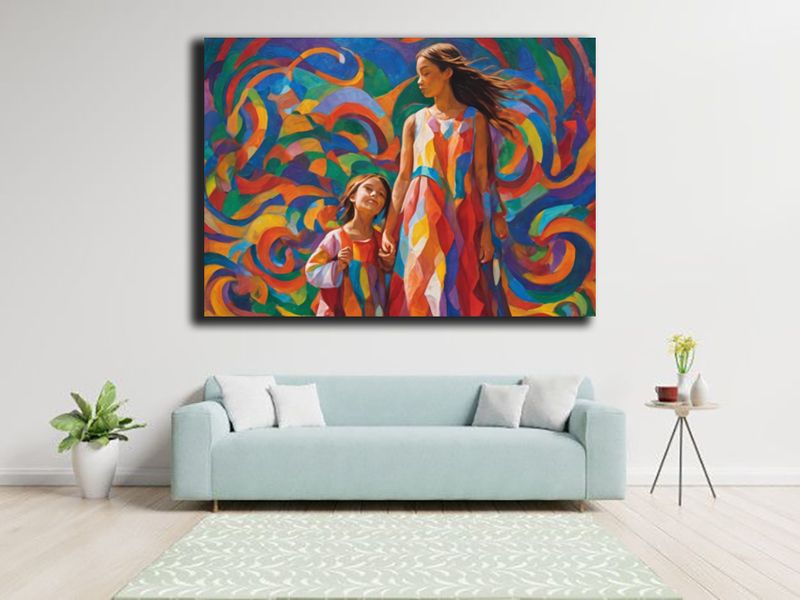 Mother's Love Canvas Wall Art