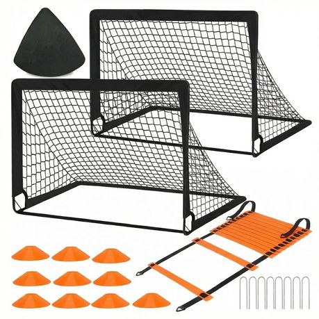 Portable Kids Soccer Goal and Training Set - Ages 3-14 Image