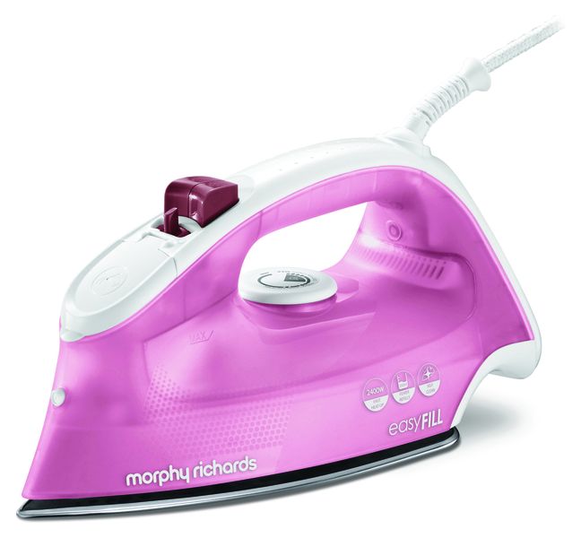 Morphy Richards Iron Steam / Dry / Spray Stainless Steel Pink 350ml 2400W "Easy Fill