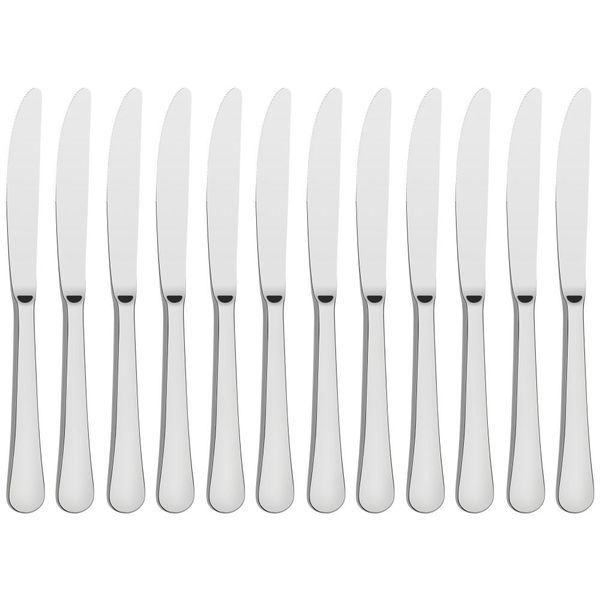 Tramontina 12 Piece Table Knife Zurique Range Stainless Steel Dishwasher Safe