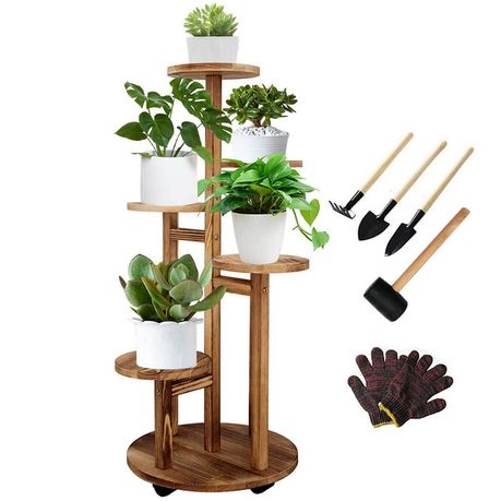 Stylish Plant Shelf with Tray, 64×40cm Stylish Plant Shelf with Tray, 64×40cm Stylish Plant Shelf with