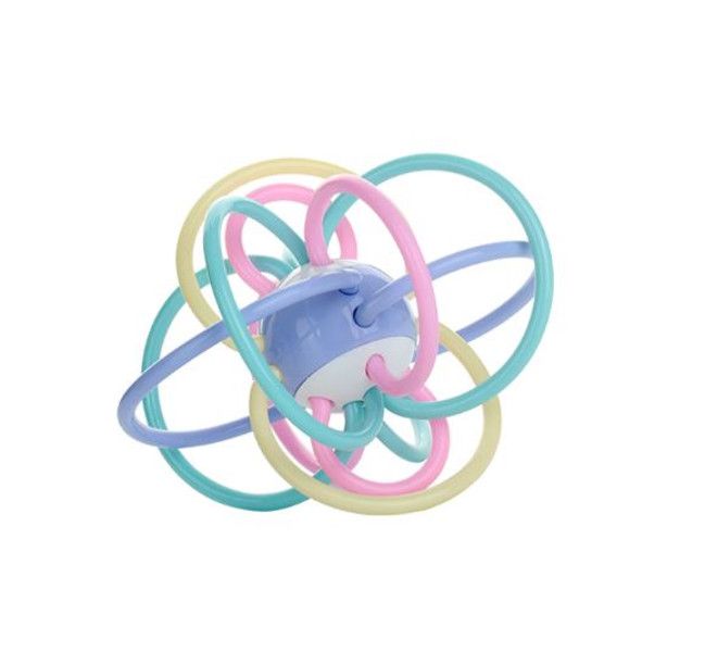 Olive Tree - Baby Rattle and Teether Ball Early Developmental Toy