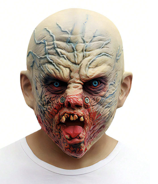 Mask-Latex- Scary Face With Bloody Mouth