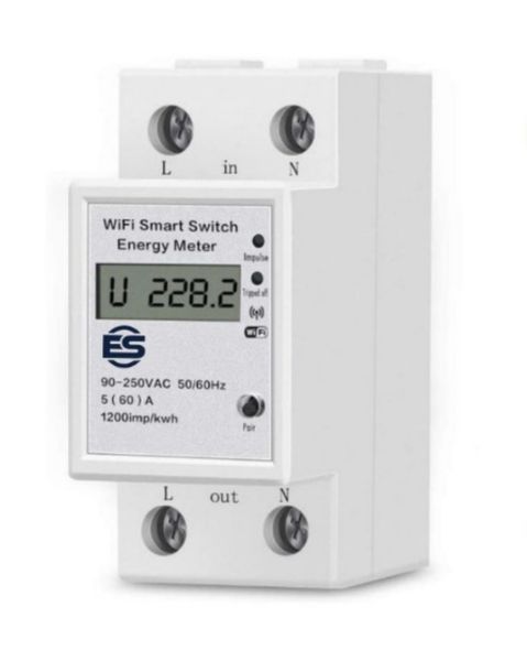 ES Smart WiFi Geyser timer with LCD -Built in Watt meter-Smart Life/Tuya