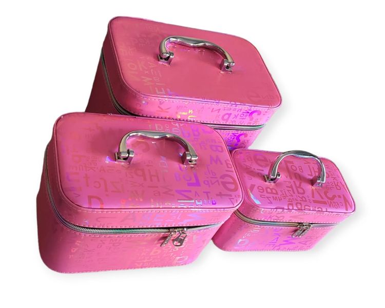 Professional Beauty Make Up Cosmetic Vanity Case Storage Boxes 3 Pieces
