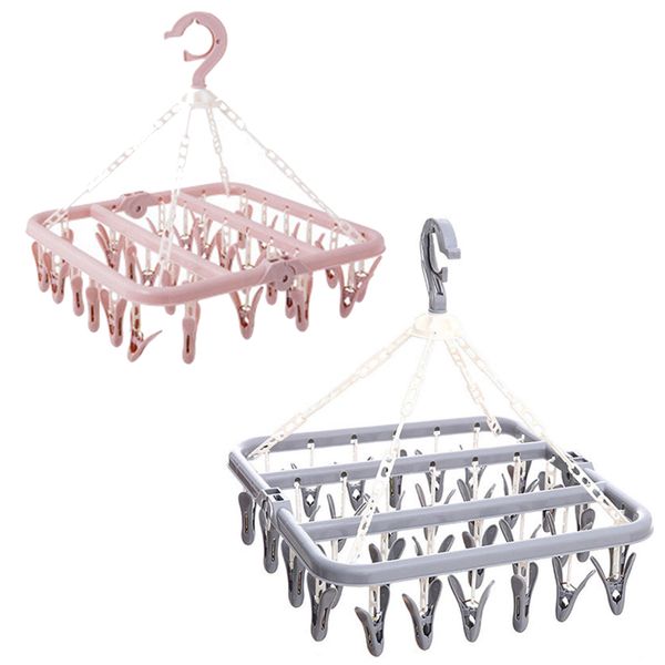 Home Laundry Pegs Hanging Rack Set of 2