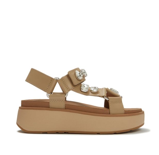FitFlop Gen-FF Max Ultra-Jewel Leather Back Strap Cappuccino