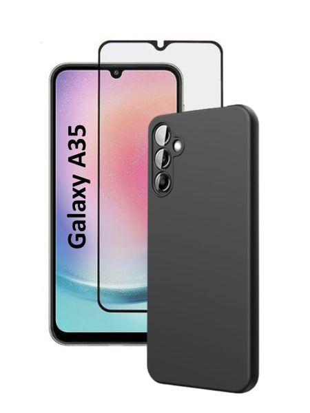 Silicone Phone Case &amp; Screen Protector Combo Com image