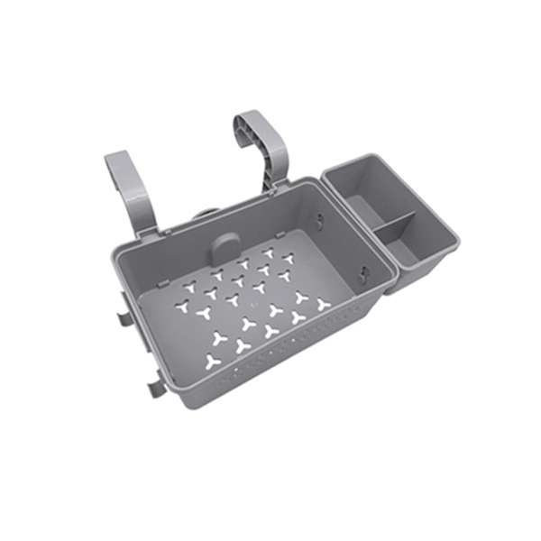 Poolside Storage Basket with Pool Cup Holder, Outdoor Pool Storage Containe