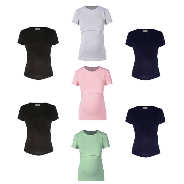 Hannah Grace Maternity 7 Day Summer Breastfeeding Top/Hidden Panel