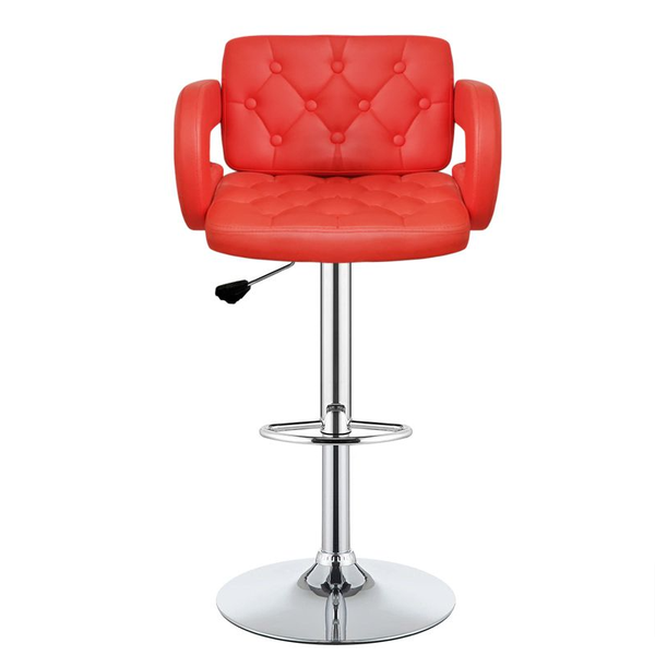 Indoor Modern Adjustable Red Bar Stool