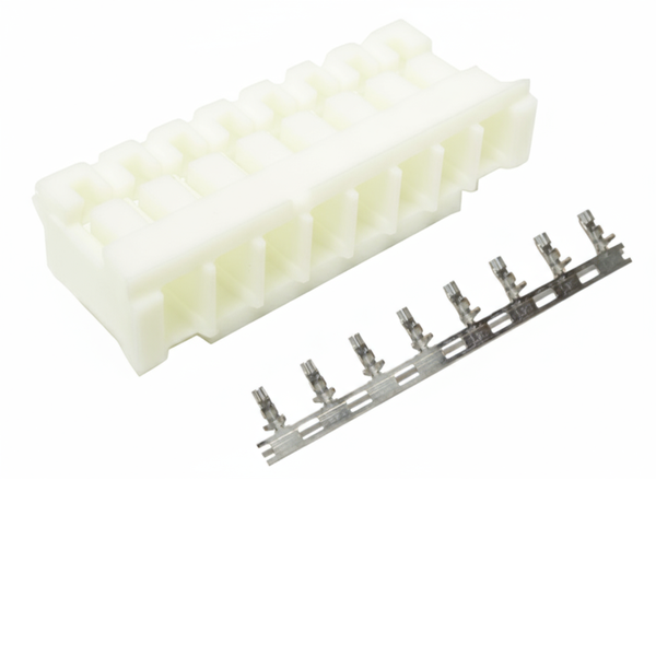 XY132-08HT: 2.00mm 8-Way Low Profile Cable End In-line Wafer