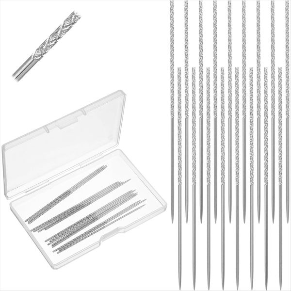 Snag Repair Needle, Snag It Tool,15Pcs Repair Knits and Woven Tool,with Cas