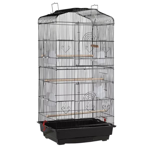 Pet Large Open Top Interactive Double Door Budgie Bird Condo Cage (93cm)