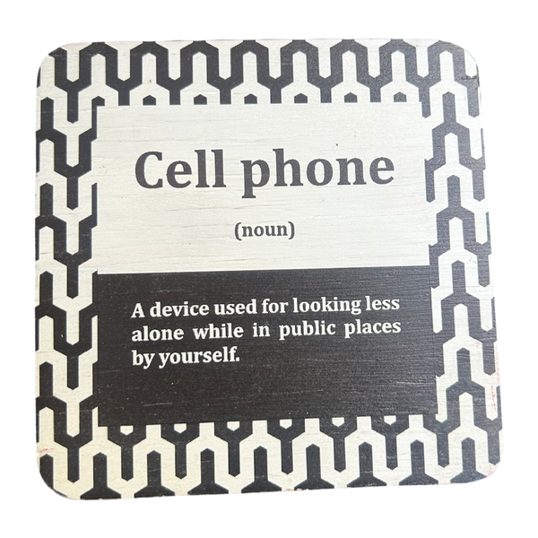 Pine Plywood Quote Block - Cell phone Definition