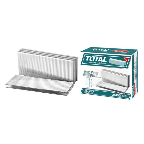 Total Tools Crown Staple 18 Gauge 25mm 2500 Pieces (2 Sets)