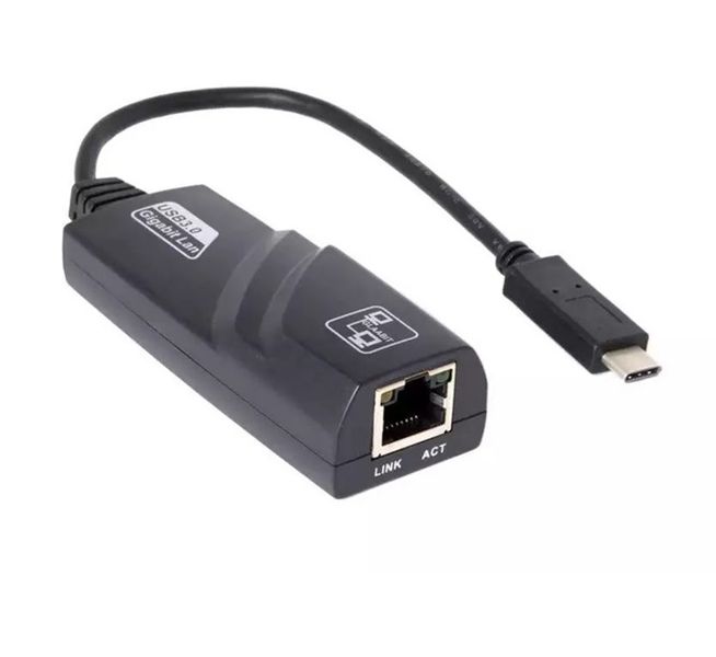 Type-c 3.1 To RJ45 Lan Network Gigabit Ethernet Adapter 10/ 100/ 1000 Mbps