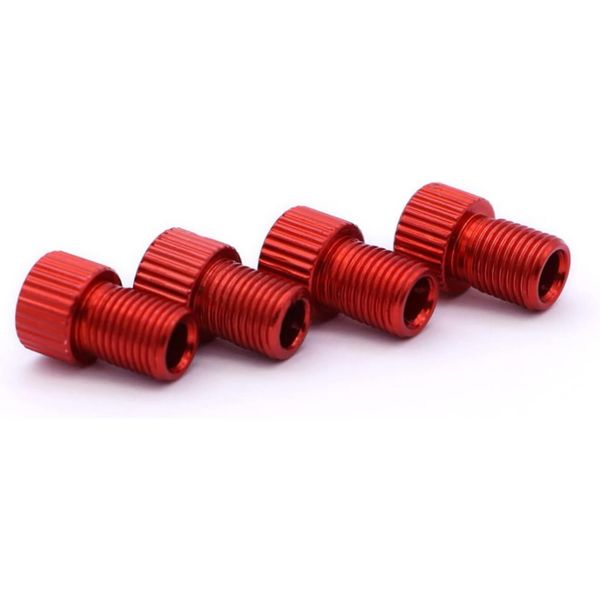 4pcs to Valve Adapter Bike Pump Compatible Aluminum Alloy for Mountain