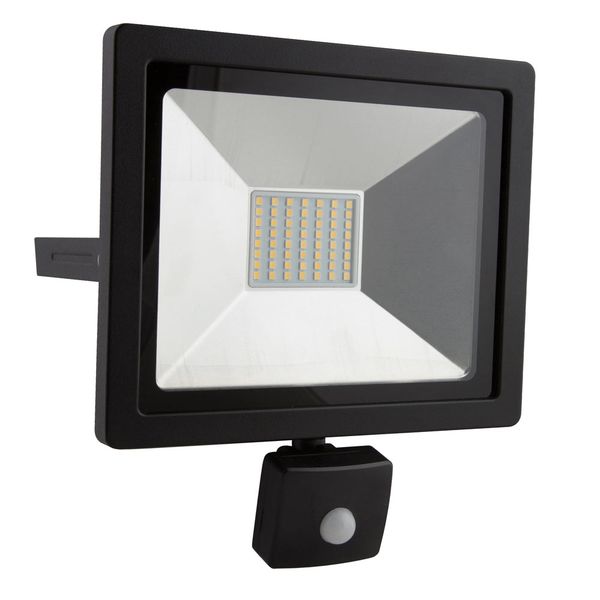 Eurolux Floodlight Led With Sensor 30w Black