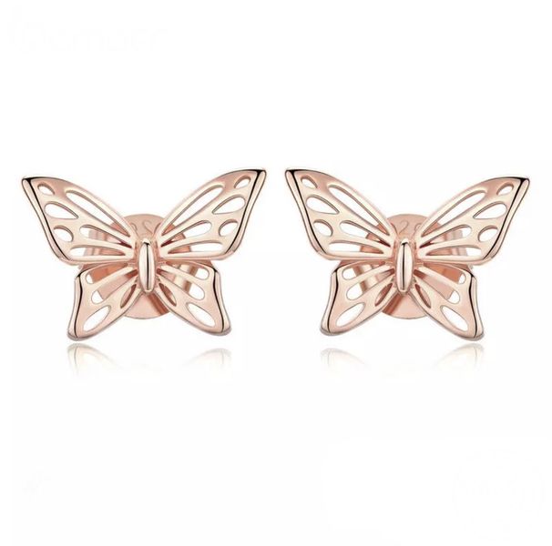 SilverCity 100% 925 Sterling Silver Butterfly Dream Stud Earrings
