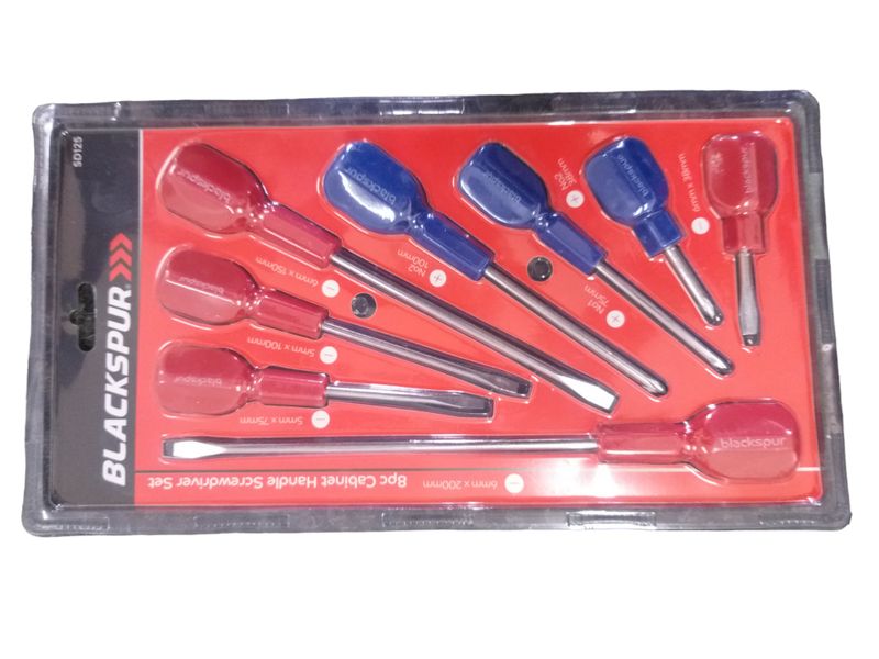 Blackspur 8 Pieces Cabinet Handle Screwdriver Set