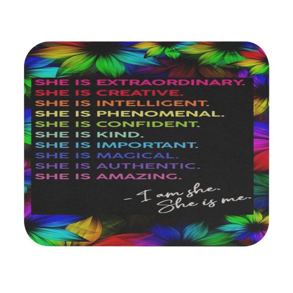 She is Me Mousepad 18x22cm