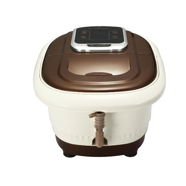 240V Foot Bath Electric Massager Heat Bubble Vibration Water