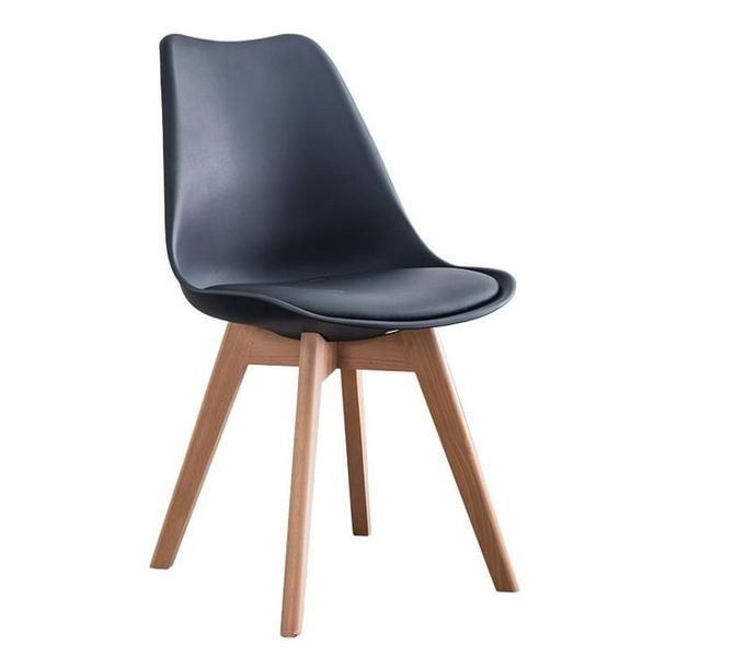 SMTE GOF Furniture - Luna Plastic Chair - Black