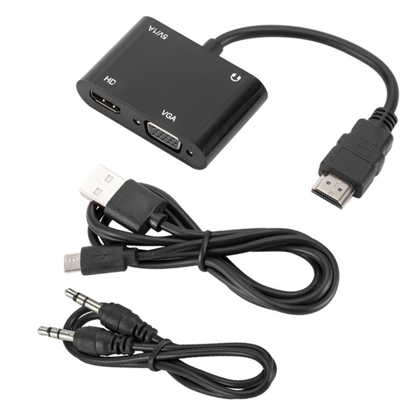 1080P 1 In 1 Out Hd To Vga Hd To Tv Adapter For Hd Connecting Vga
