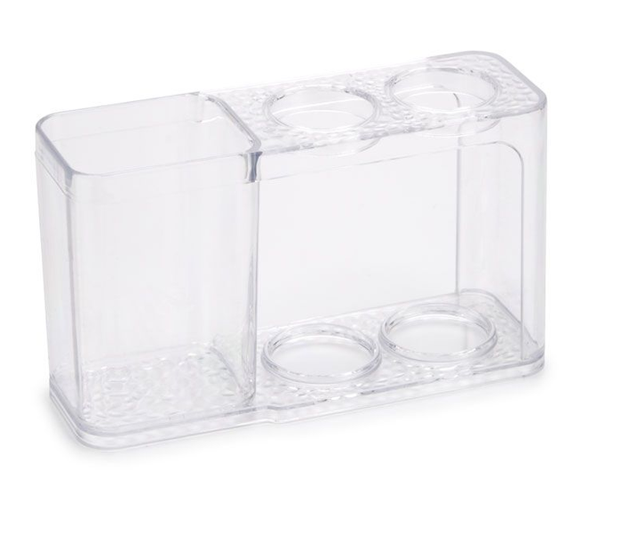 Transparent Plastic Toothbrush Holder