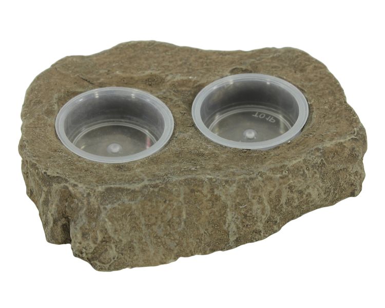 Reptile Delicup Holder - Small Double - Feeder Bowl