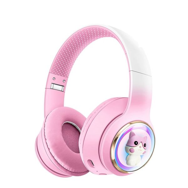 Cute Cartoon Wireless Bluetooth-compatible Headphone Stereo Music