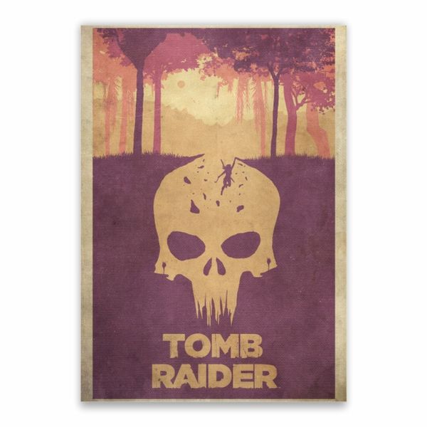 Tomb Raider Skull Poster - A1