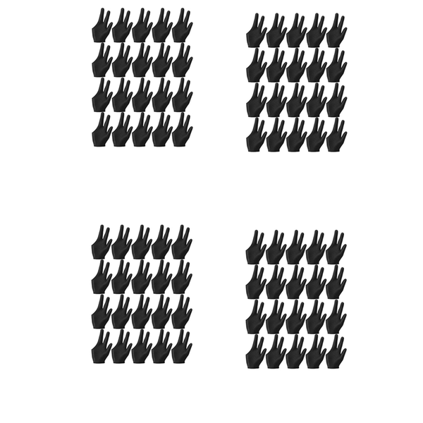 20Pcs Breathable Billiard Gloves Snooker Left Right Hand Gloves