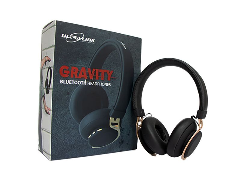 Ultra-Link Gravity Bluetooth Headphones - Black &amp; Gold