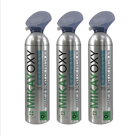 MikayOxy 95% Oxygen 18L x 3 (Pack of 3)