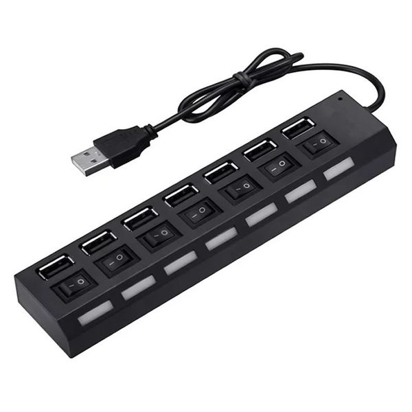 Compact 7 Ports USB 2,0 HUB High - Speed AB-C225
